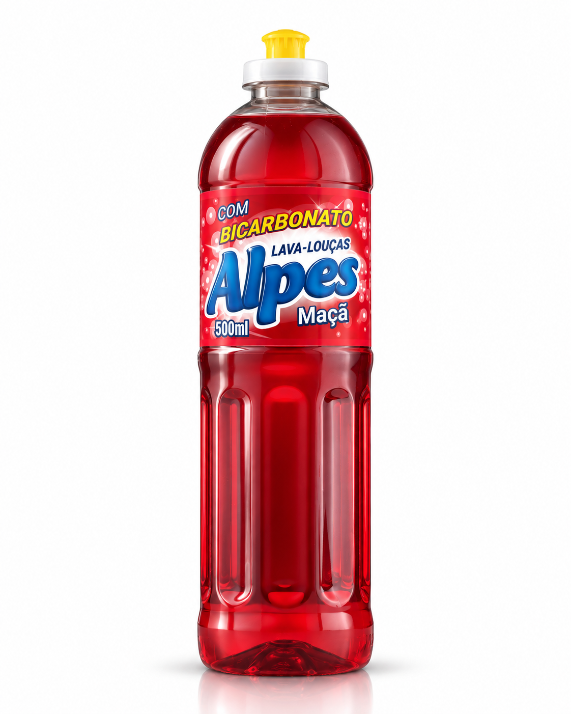 Detergente Alpes com Bicarbonato Maçã 500ml