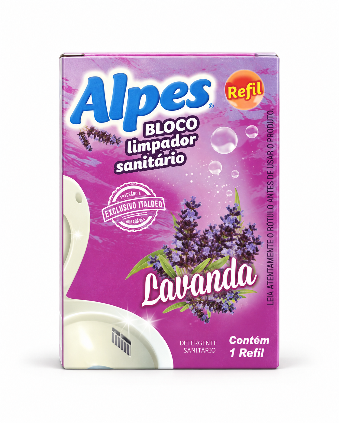 Refil Bloco Limpador Sanitário Alpes Lavanda