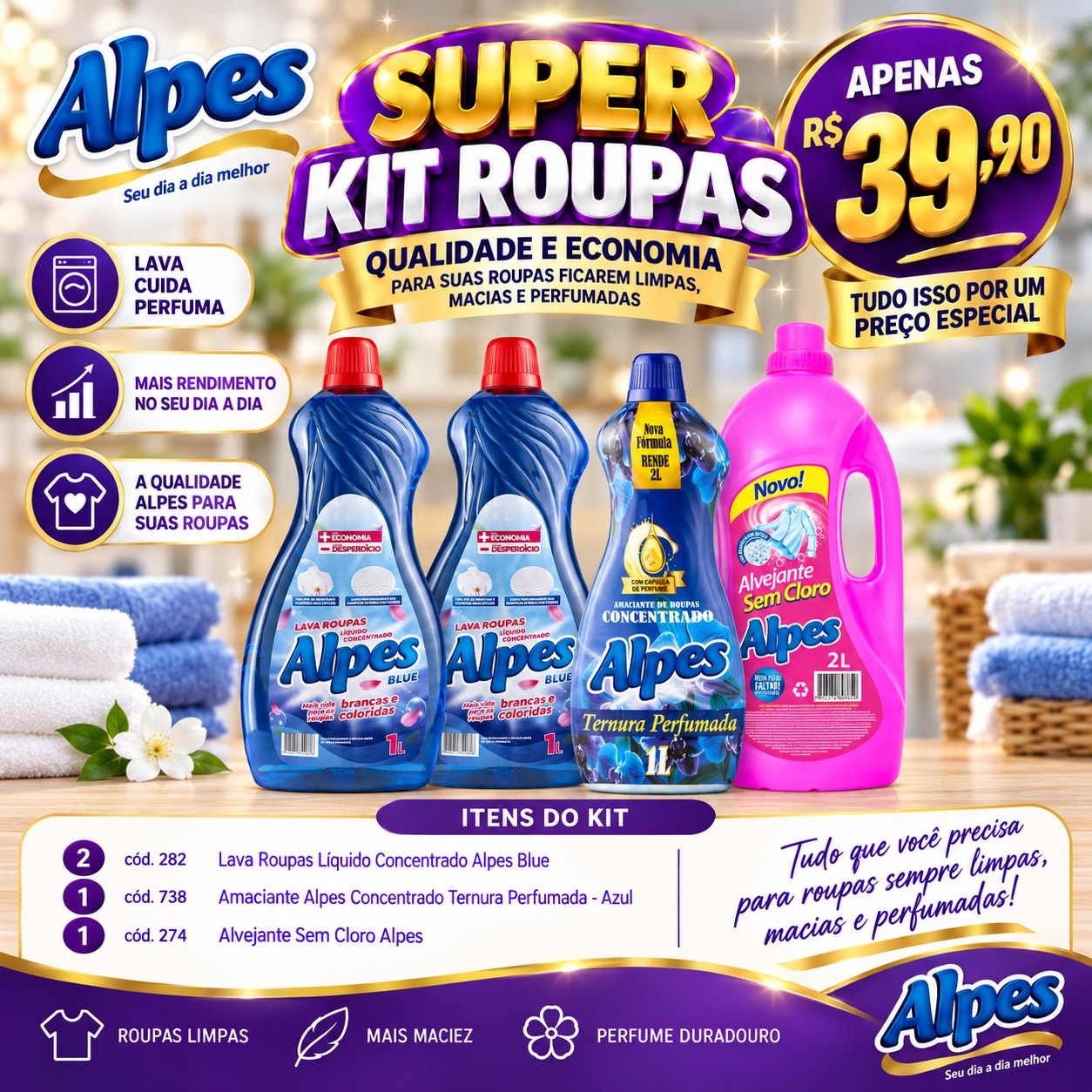 Super Kit Roupas Alpes