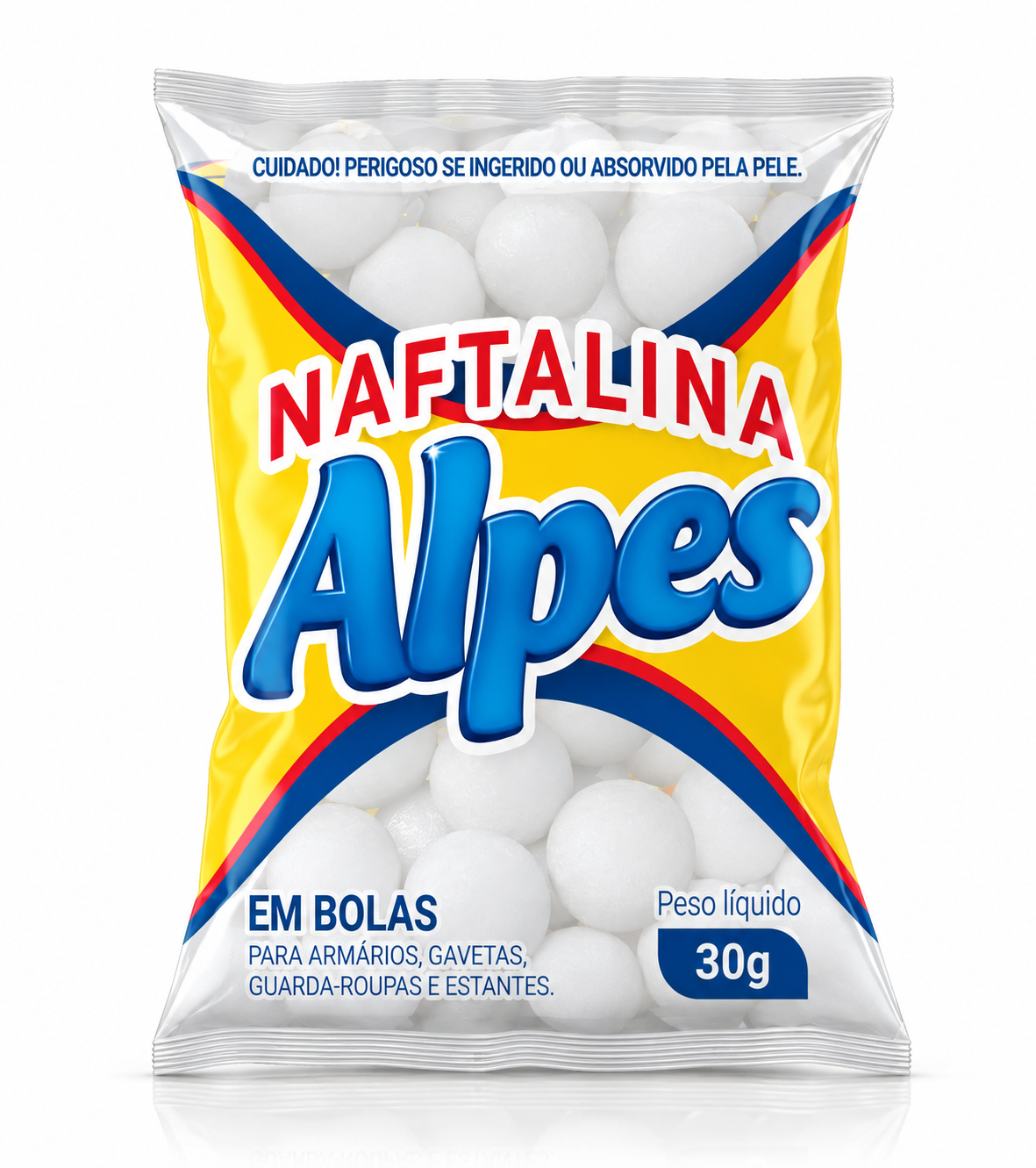 Naftalina Alpes em Bolas 30g
