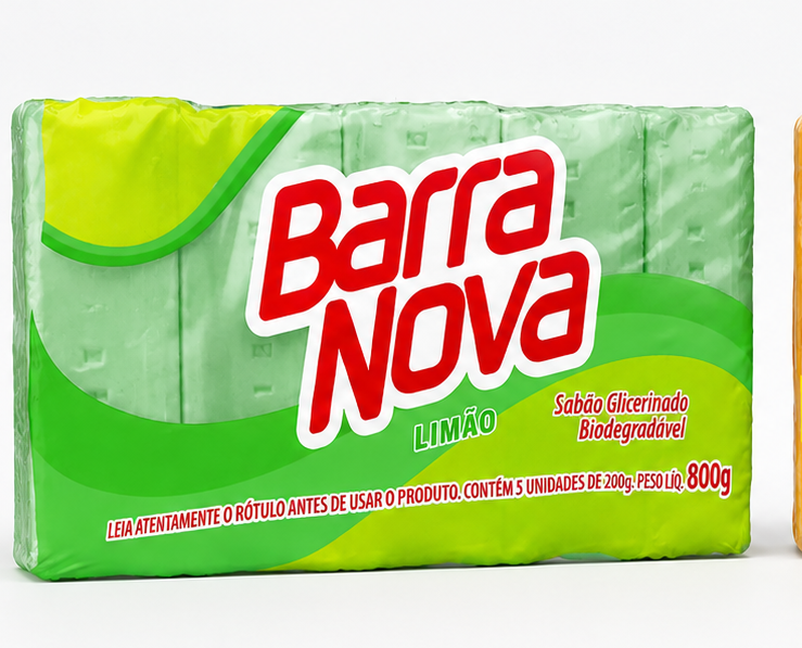 Sabão em Barra Barra Nova Limão 800g