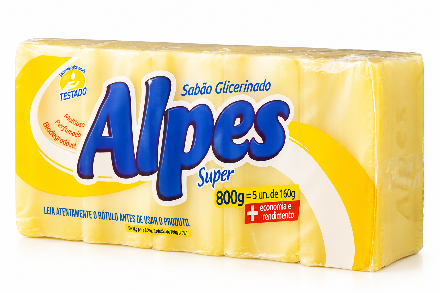 Sabão em Barra Alpes Super 800g
